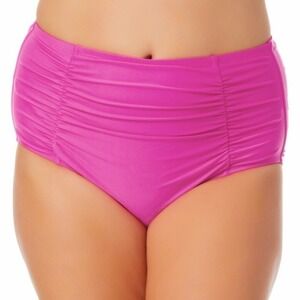 NWT California waves plus hot pink High waisted bikini size 3X